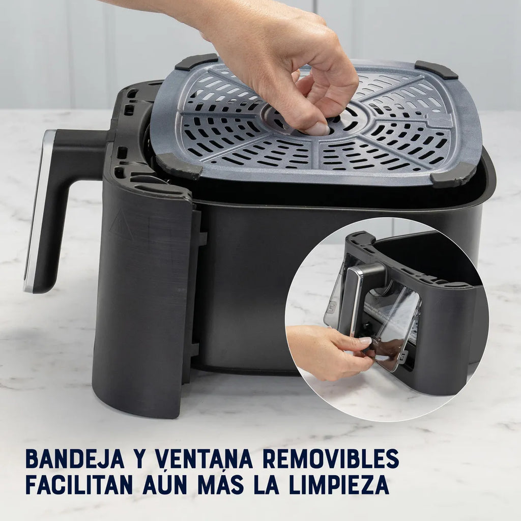 Oster® Freidora De Aire, Panel Digital, Capacidad 6 Litros Color Negro