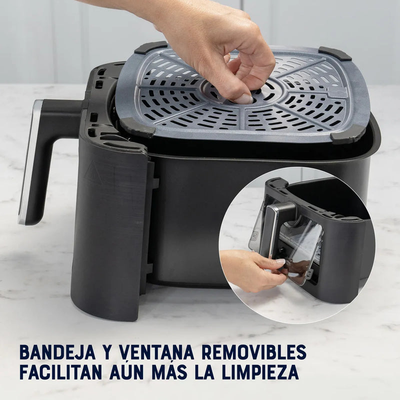Oster® Freidora De Aire, Panel Digital, Capacidad 6 Litros Color Negro