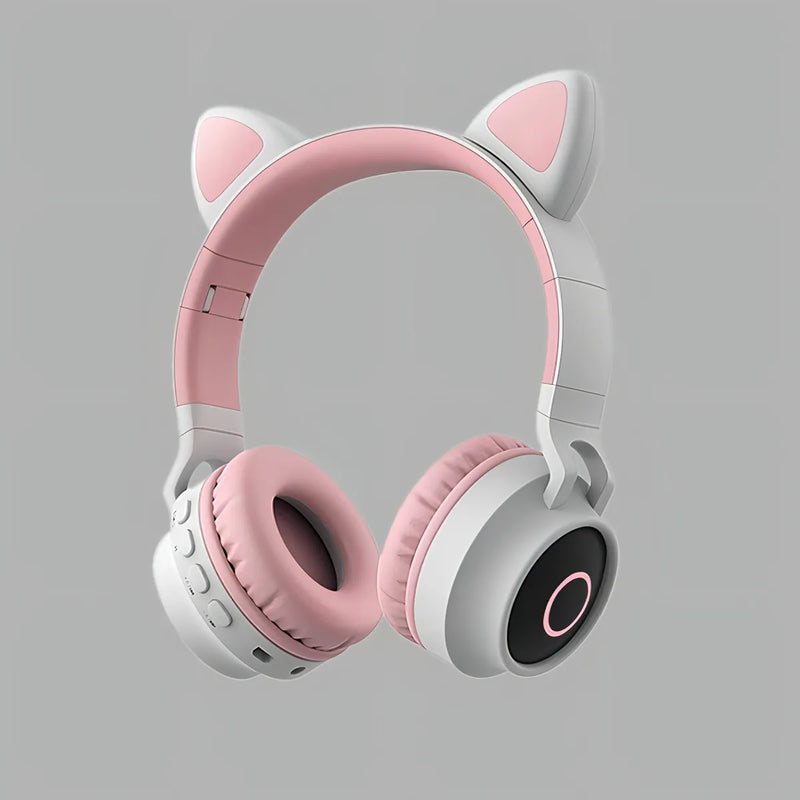 Audífono Bluetooth Inalambrico Gamer Orejas De Gato Cat Ear