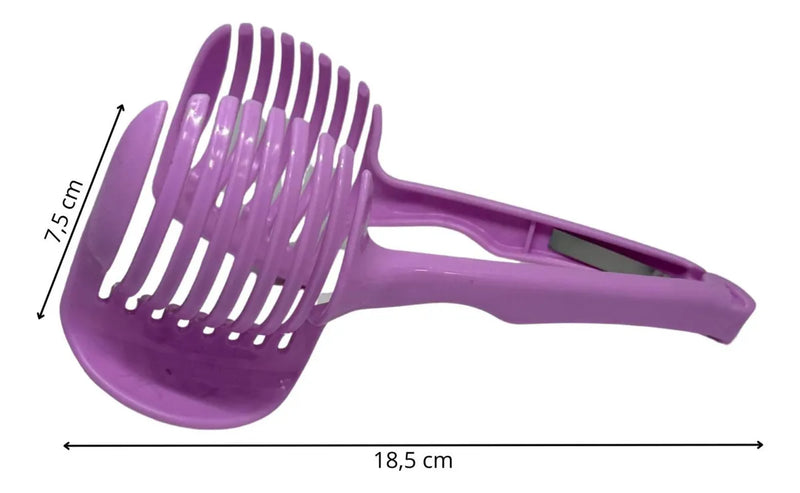 Cortadora De 2 Piezas De Verduras Frutas Azul Y Rosado Papas Azul Claro