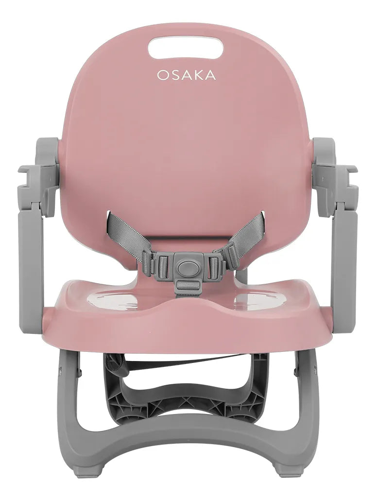 Silla De Comer Bebé Carestino Osaka Booster Rosa Altura Adaptable con Bandeja Extraíble