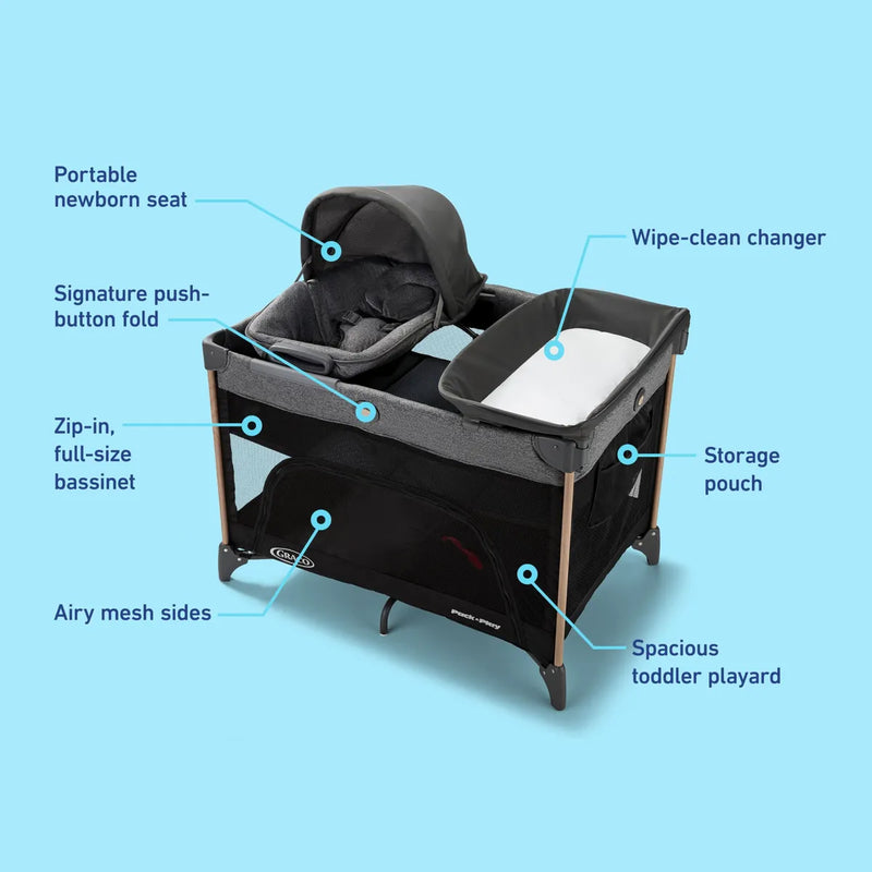 Pack N Play Close2baby Seat Lux Cuna Plegable Milán Color Diseño De La Tela