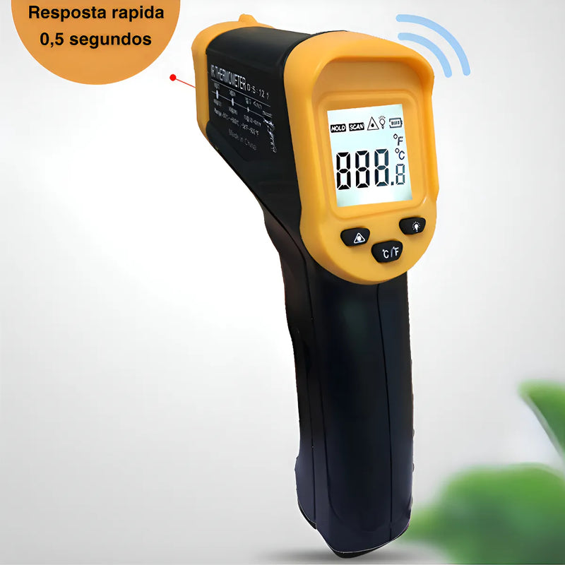 Termómetro digital láser industrial con temperatura de -50 a 500 °C