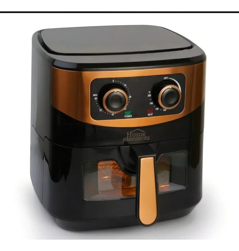 Air Fryer Home Elements 7 Litros Color Negro