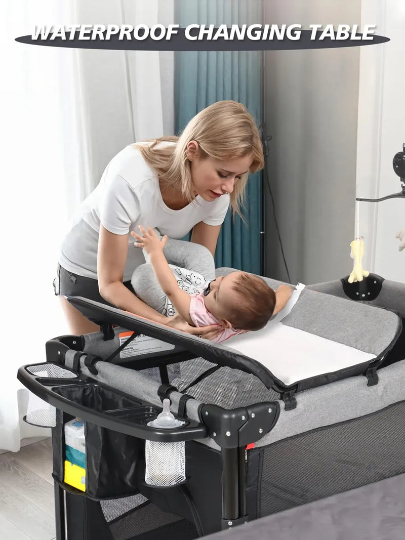 Biusikan Cuna Para Bebe, Empacar Y Jugar Con Moises, Cama De
