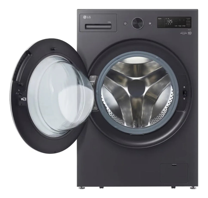 Lavadora Lg Carga Frontal 20 Kg Ai Dd Thinq Turbowash Gris