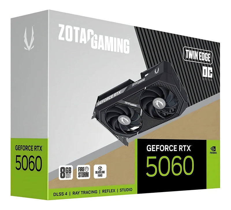 Tarjeta De Vídeo Zotac Gaming Rtx 5060 8gb Gddr7 Oc