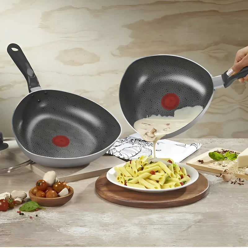 Wok Imusa 30cm Tapa Vidrio Talent Color Gris