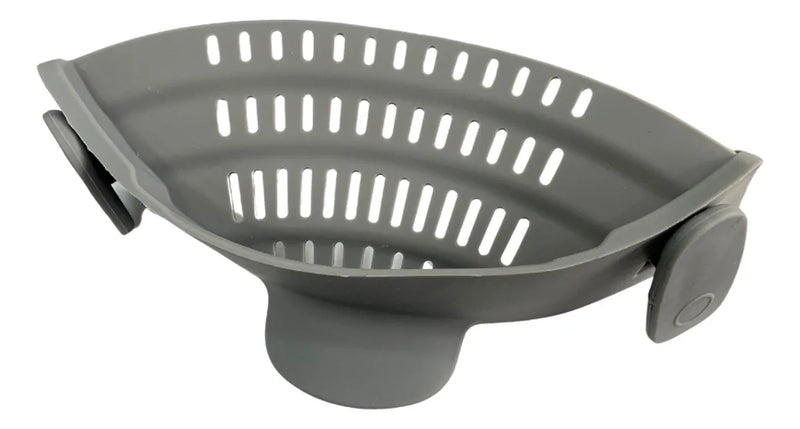 Escurridor Colador Para Pasta Y Verduras Gris Oscuro