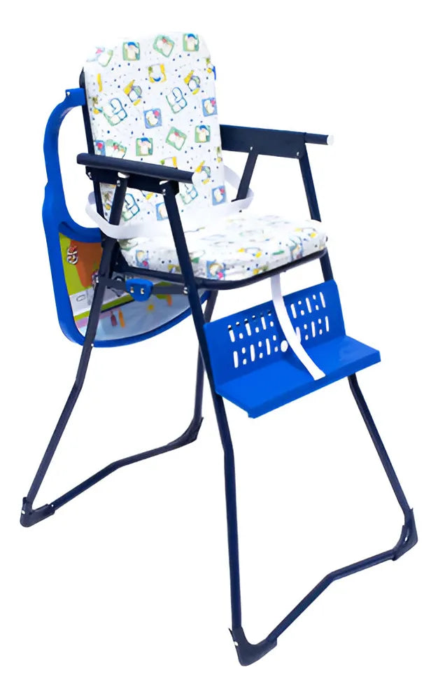 Silla Comedor Plegable Para Bebe Niña Y Niño Azul Comedor