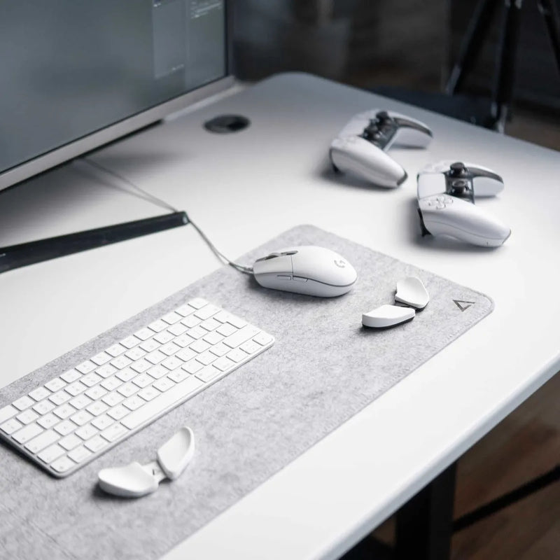 Desk Pad, Pad Mouse, Alfombrilla Carpio, Medium (30x90 Cm) Color Gris claro