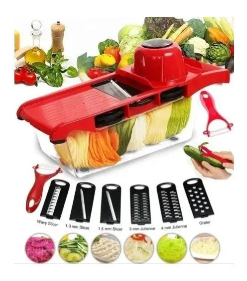 Ayudante Cocina Rallador/cortador Verduras Mandoline 6 En 1