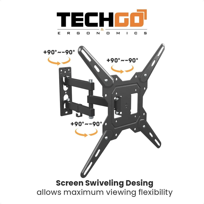 Soporte De Pared Tv/monitor 23''»55''/30kg, Techgo Spb-2206a Negro