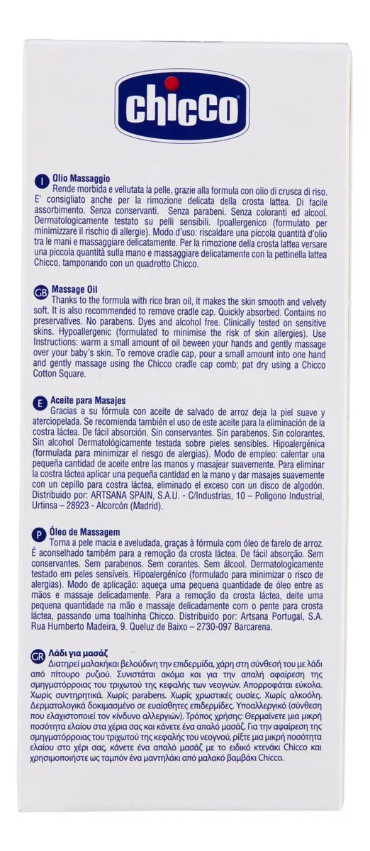Chicco Baby Moments Aceite De Masaje 6.8 Fl Oz 0m+