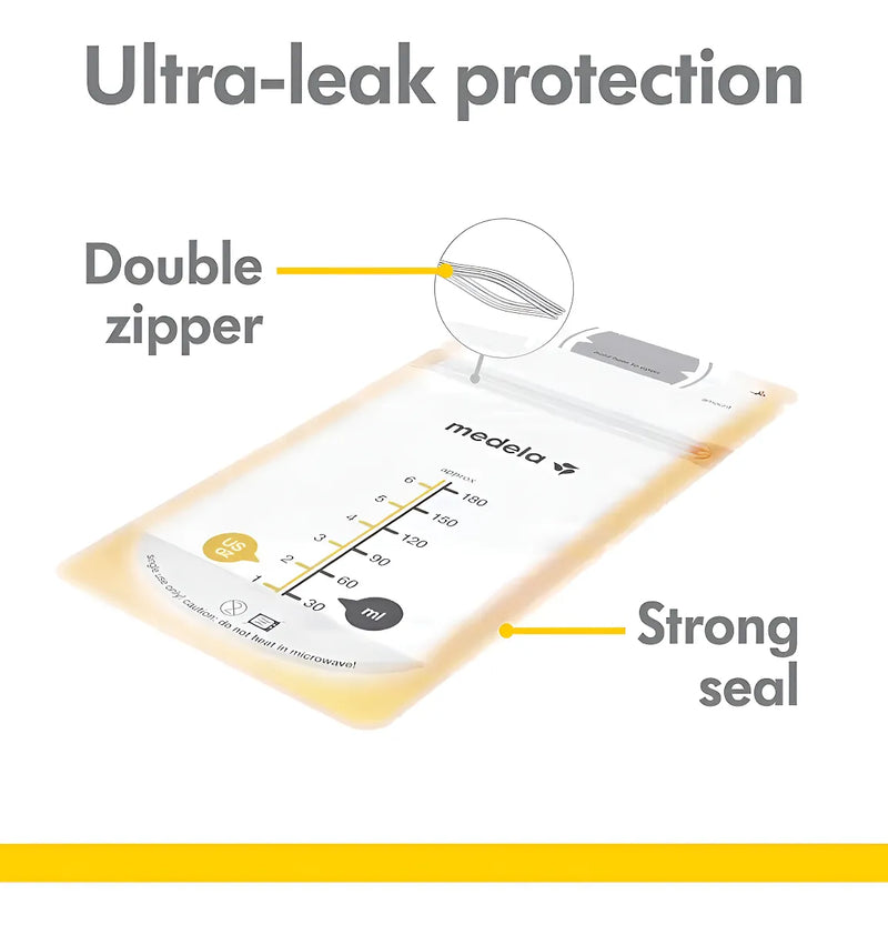 Medela Bolsas Para Almacenar Leche Materna 6oz/180ml 100pzs