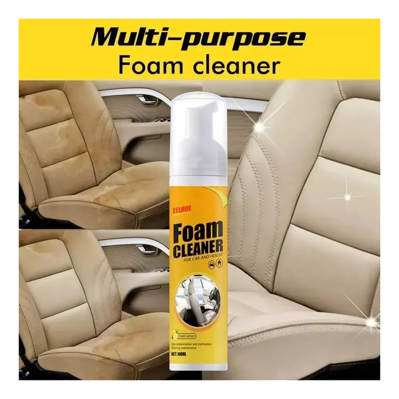 3 Limpiador Espuma Multiusos Vehículo Carro Hogar Desengrasa