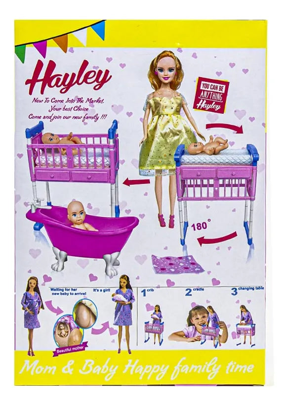 Lucy Barbi Muñeca Embarazada Con Accesorios Para Niñas