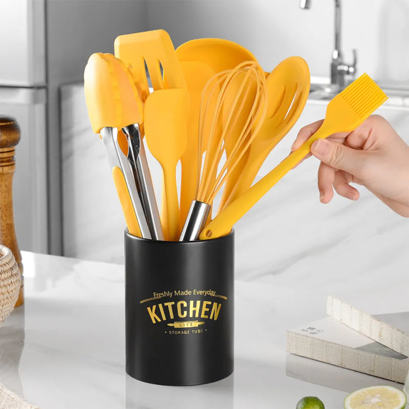 Set De Utensilios Cocina 10pcs Silicona Resistente Al Calor