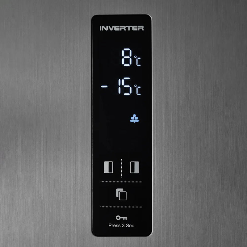 Nevecón Inverter Side By Side 480 Litros Brutos Mabe MSL480LPLSS0 Color Plateado