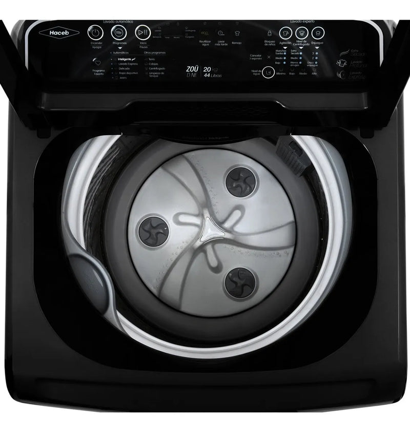Lavadora Automática Haceb Digital Lav Zoü 20 Kg D Gris Gris Grafito