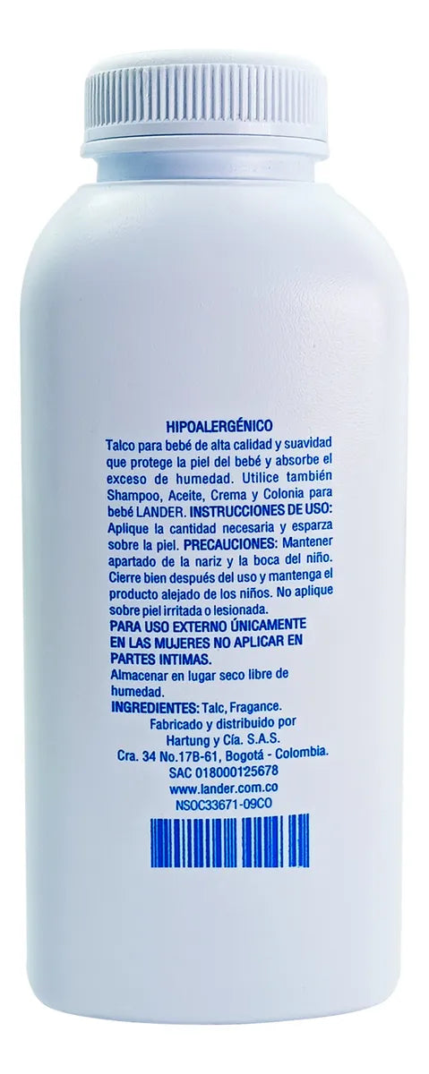 Talco Bebé Lander Baby 100 G