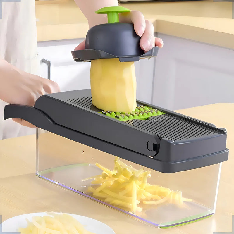 Rallador Picador Cortador Frutas Y Verduras Multiuso 16 En 1