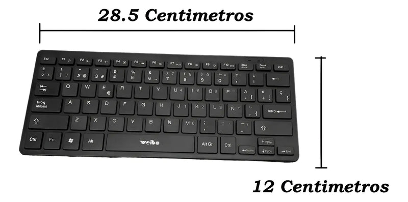 Kit de teclado y ratón Wb8068 con transmisión inalámbrica de hasta 10 m