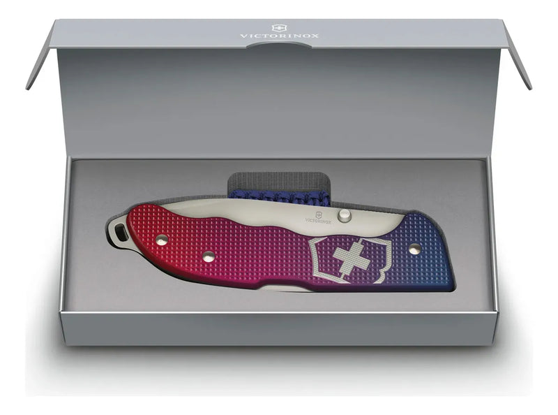 Navaja Cuchillo Victorinox Evoke Roja-azul Alox 0.9415.d221 Rojo - Azul