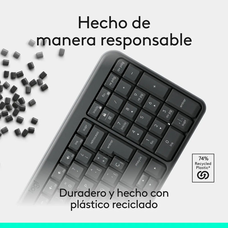 Teclado Inalámbrico Bluetooth Logitech K250 Negro