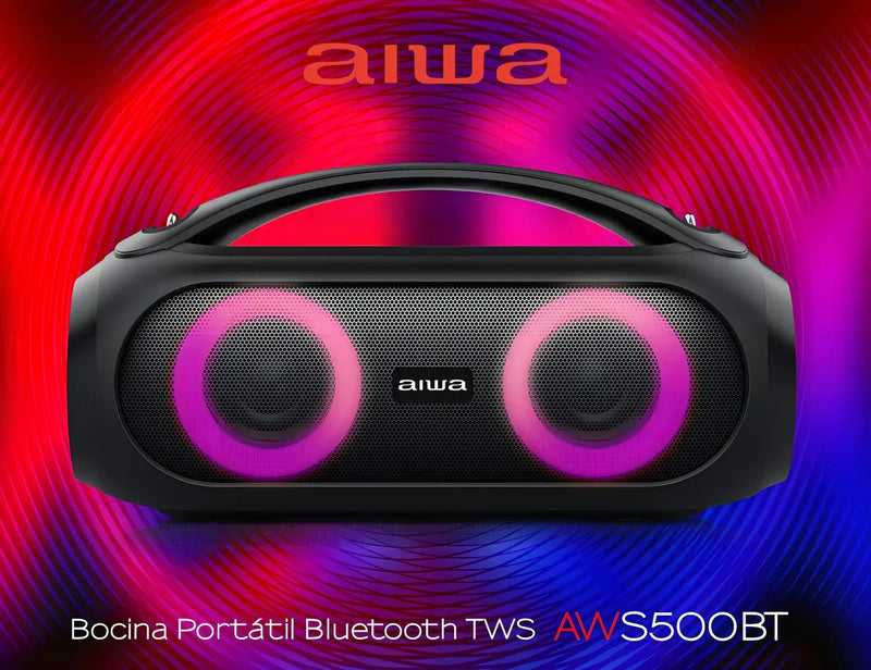 Parlante Portátil Aiwa Aws500bt Bluetooth Tws 40 W Rms