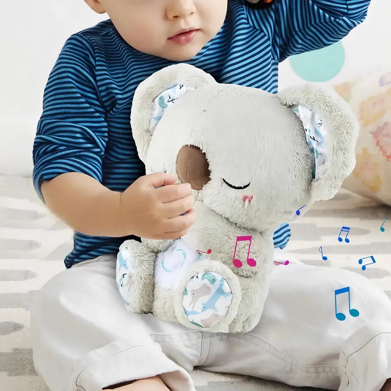 El Sueño De Los Niños: Koala Que Late, Brilla Y Respira Color Gris