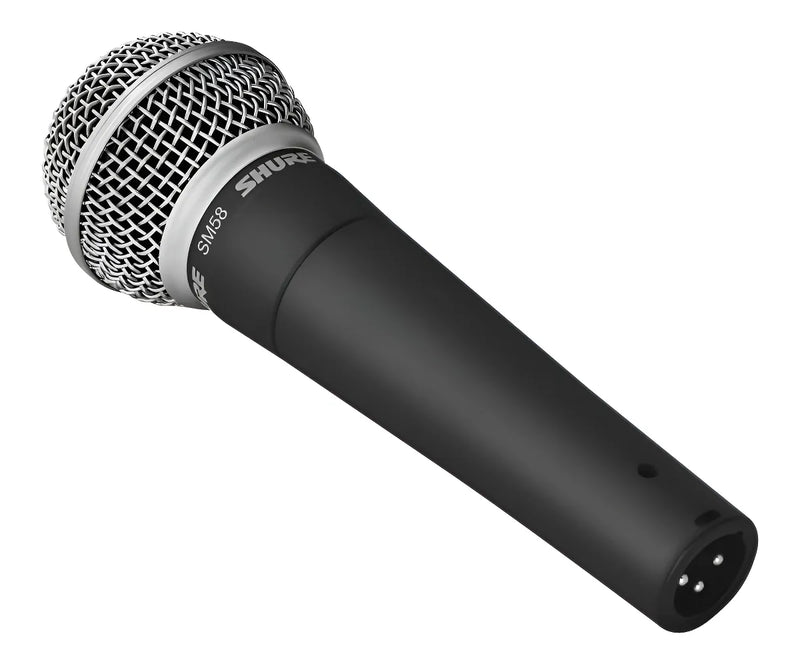 Micrófono Shure SM SM58-LC Dinámico Cardioide color gris oscuro y plateado