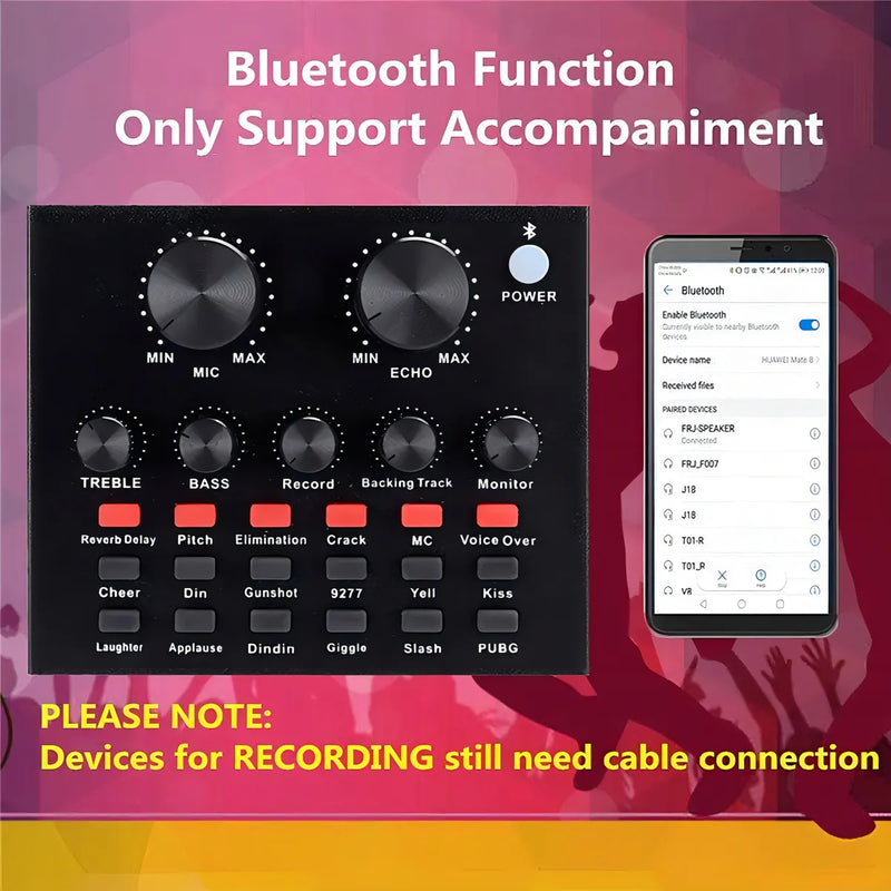 Mezclador Tarjeta Externa Sonido Usb Audio Música Rondon Color Varios