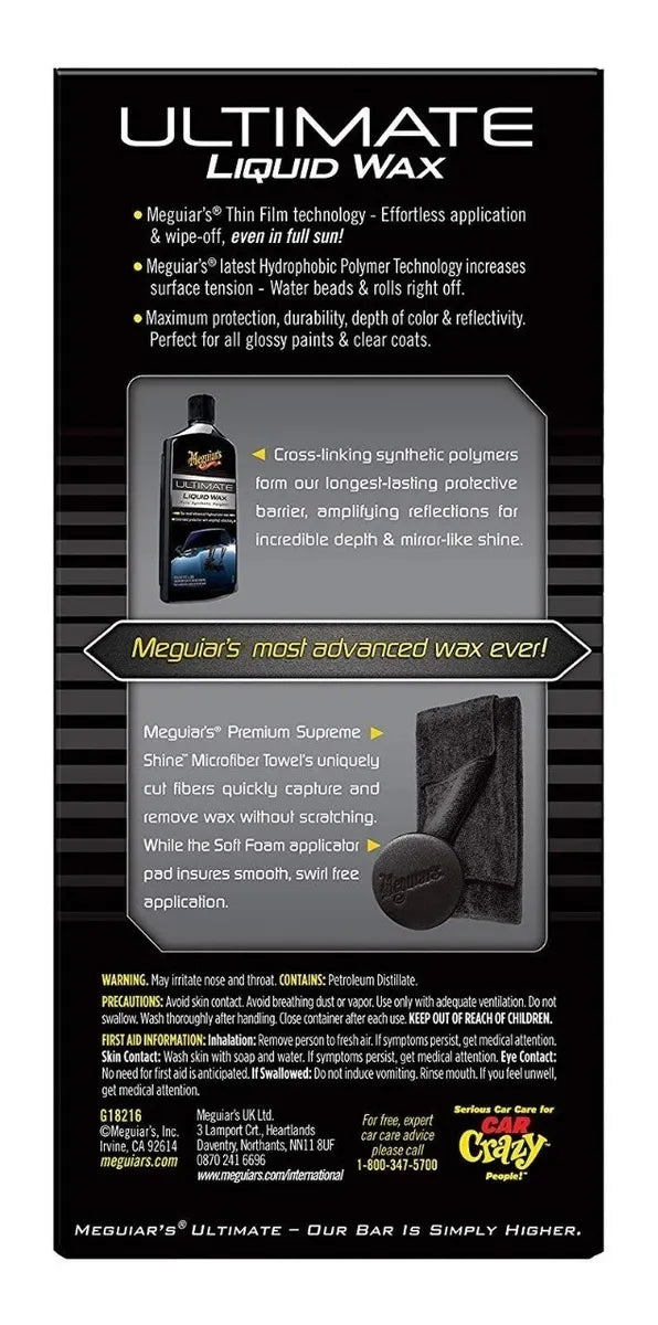 Ultimate Liquid Wax Meguiars - Cera Líquida Ultimate
