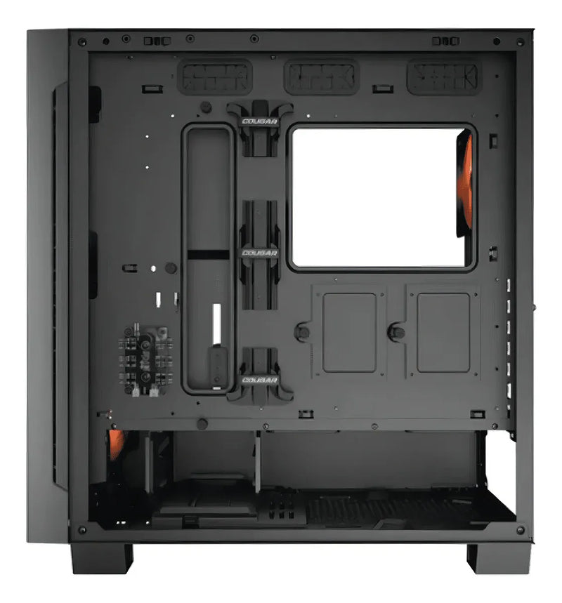Funda Cougar Air Face Eco Rgb Mid Tower 7 Fans Gamer, color negro