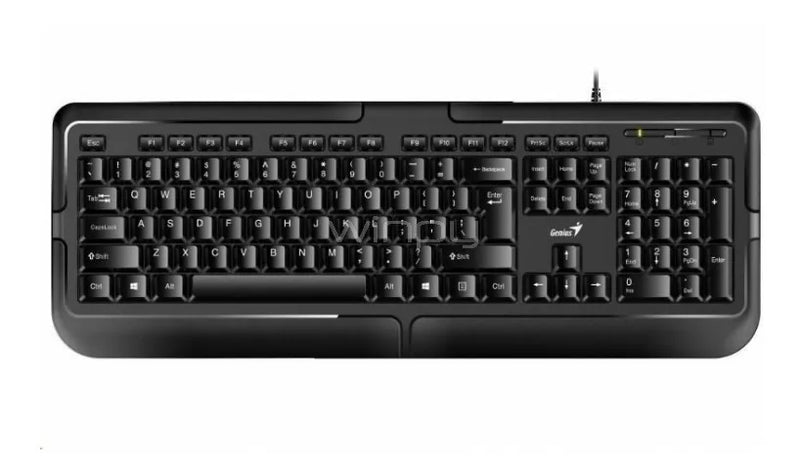 Teclado de una mano Genius QWERTY español color negro