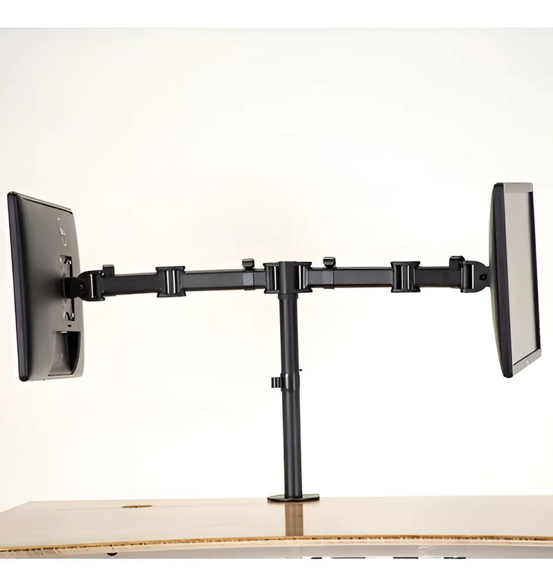 Soporte Para Monitor Doble Brazo De Acero Negro Ma301-22-000