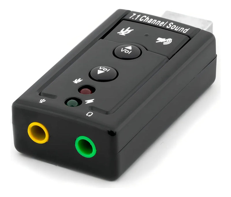 Tarjeta Sonido Audio 7.1 Canales Adaptador Sustituir /e Color Negro