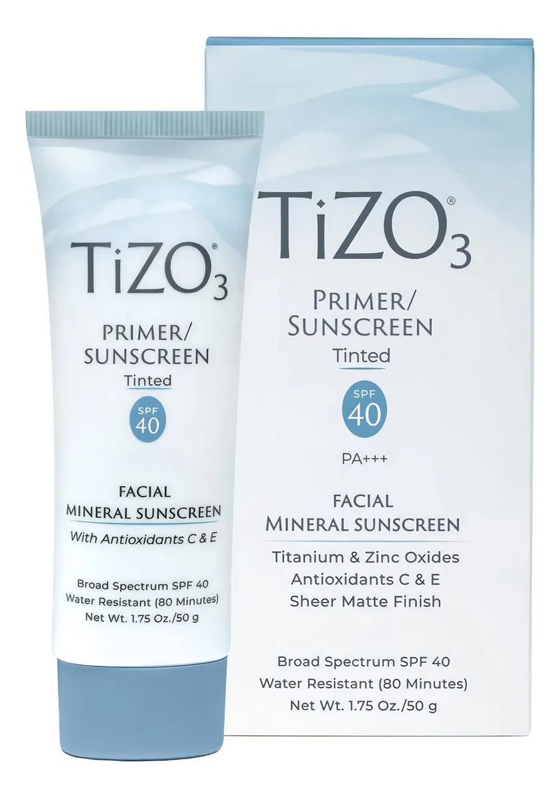 TIZO 3 Protector Solar Facial Mineral con Color SPF 40 Tinted – Acabado Matte para Pieles Grasas y Sensibles, 50gr