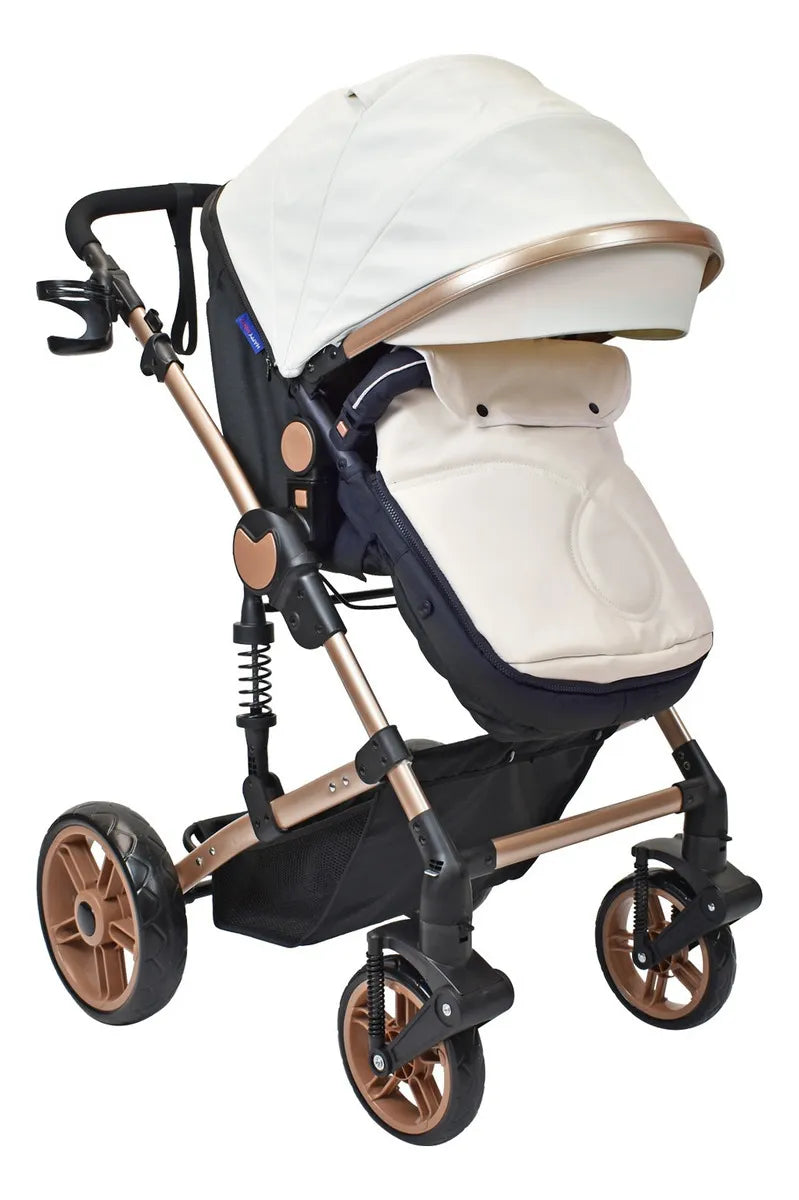 Coche Bebe Travel System Gadi Happy Baby Blanco