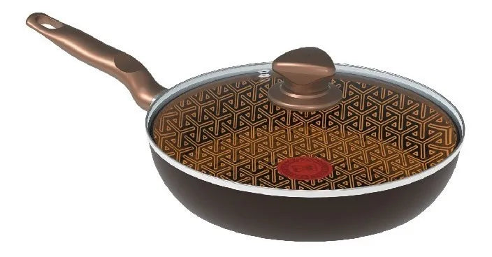 Sartén 18cm Imusa Talente Master Deluxe Tapa De Vidrio Color Dorado