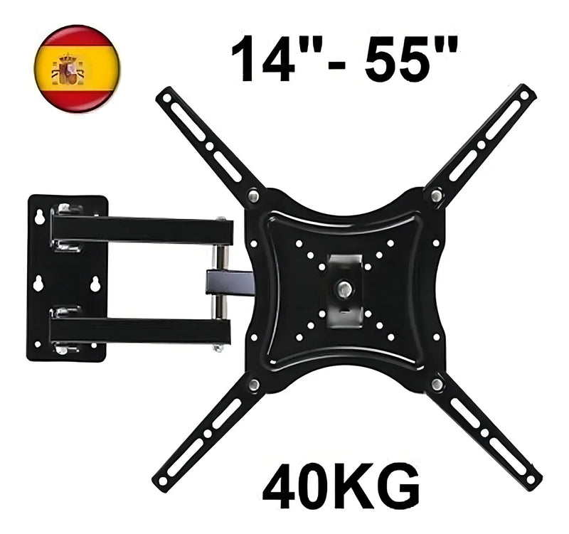 Soporte Tv Led Lcd Base Con Brazos 14-55 Pulgadas 50kg