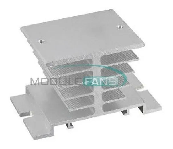 Disipador De Aluminio Base Reles De Estado Solido Foltek