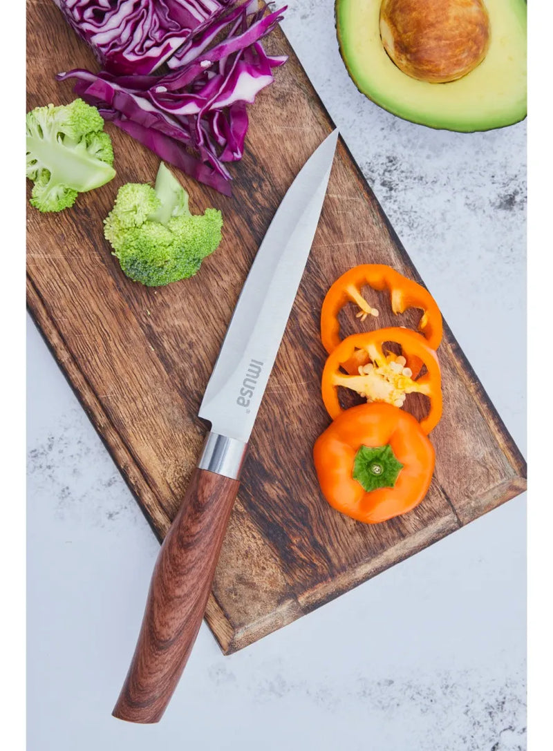 Cuchillo Multiusos Imusa Talent Madera De 12,5cm Color Marrón claro