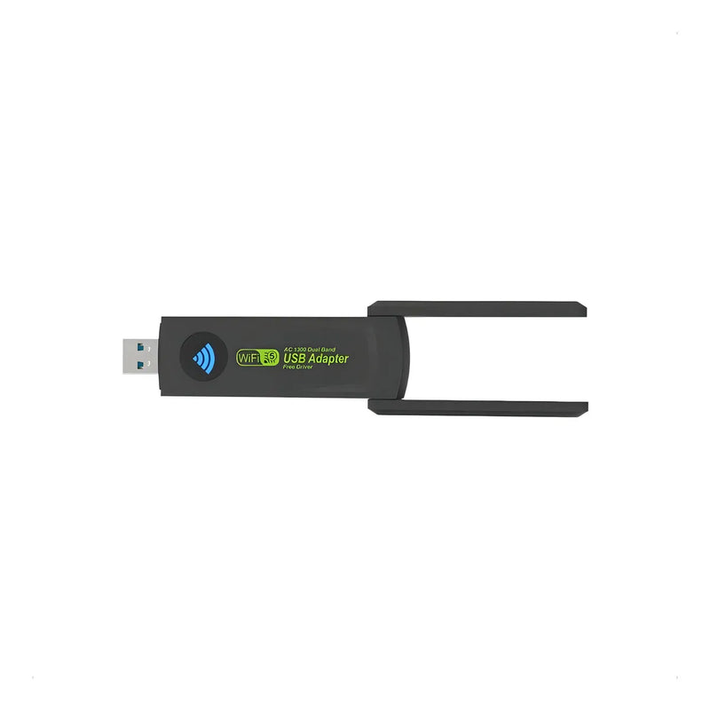 Adaptador Wifi de receptor USB inalámbrico de doble banda de 1300 Mbps