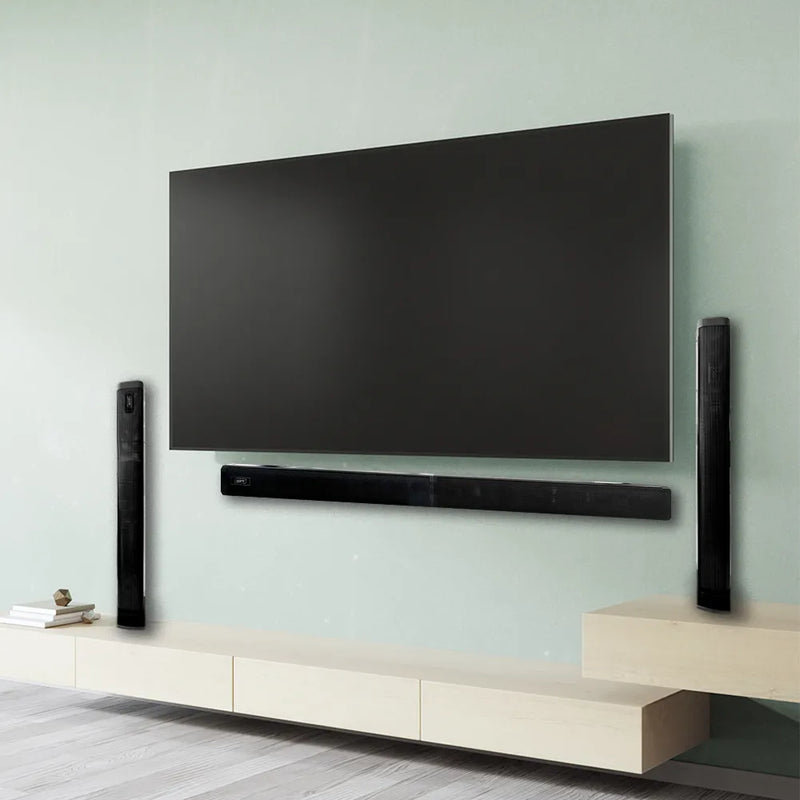 Barra De Sonido Bluetooth Mertec Convertible 2en1 Bt Mt-025b Negro