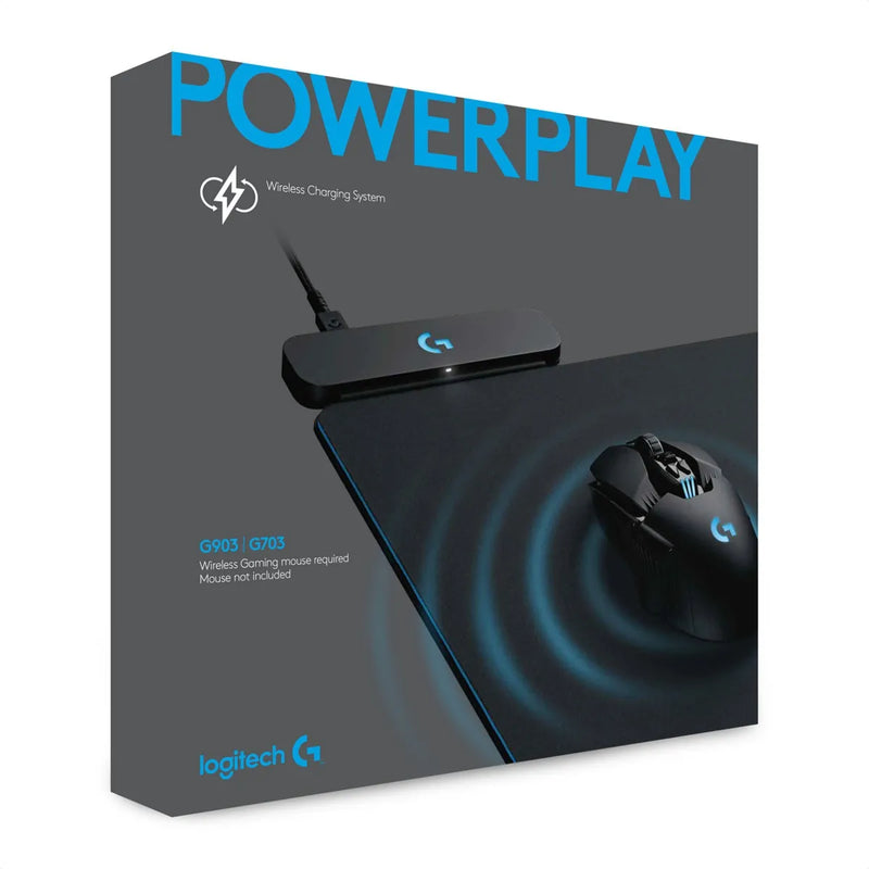 Pad Mouse Logitech Powerplay / Sistema De Carga Inalámbrica Black