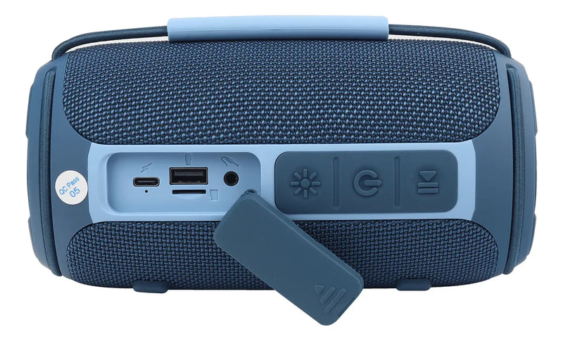 Parlante Bluetooth 16w Portátil Con Luces Led Jaltech Azul