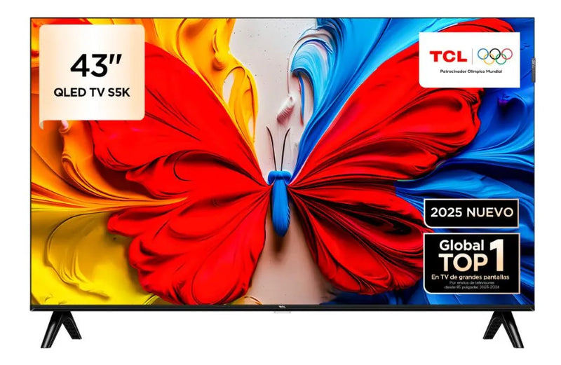 Tv Tcl 43 Pulgadas 109 Cm 43s5k Fhd Qled Smart Tv Google