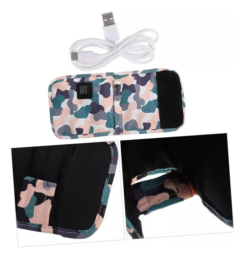 Calentador De Biberón/tetero Para Bebe Portatil Usb Viajero Camuflado Azul Claro